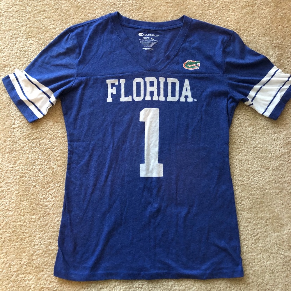 Florida Gators Womens VNeck Jersey Style TShirt XL